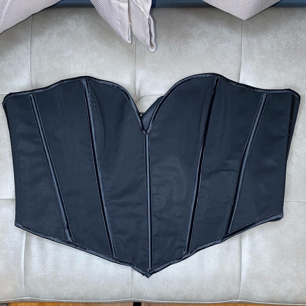 NWOT SHEIN black corset Top | Tie-Up | Women’s Size XL